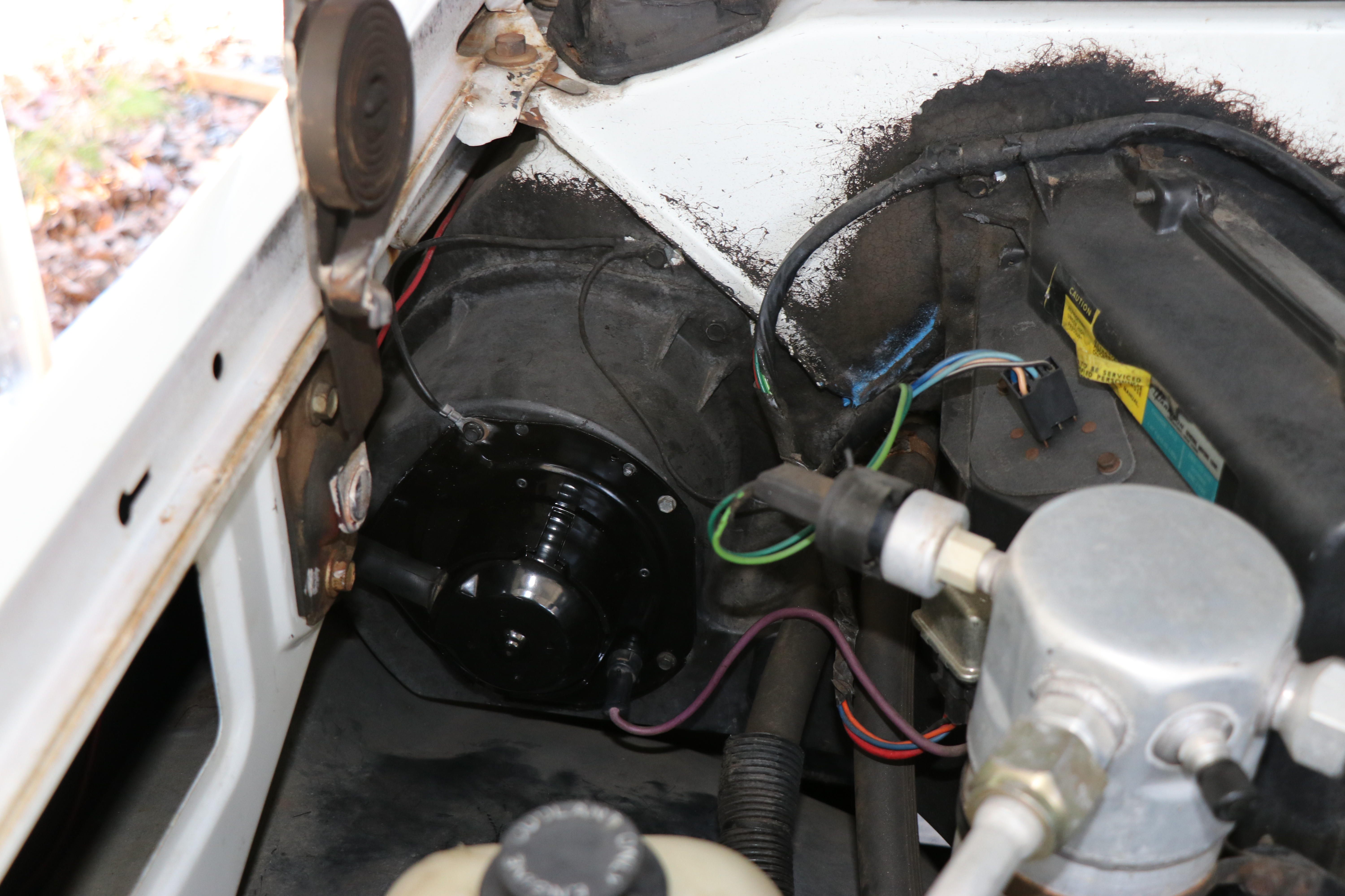 Standard location of GM blower motor in C10 pickup